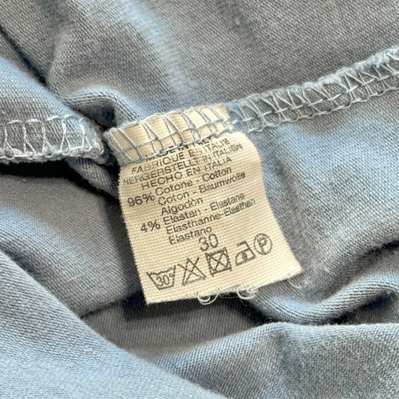 Brandy Melville Gina Top Sky Blue & White Floral Print - Picture 6 of 6